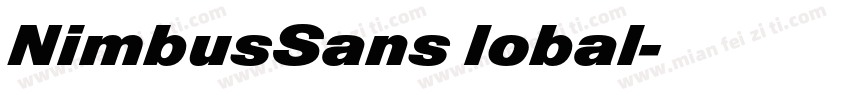 NimbusSans lobal字体转换